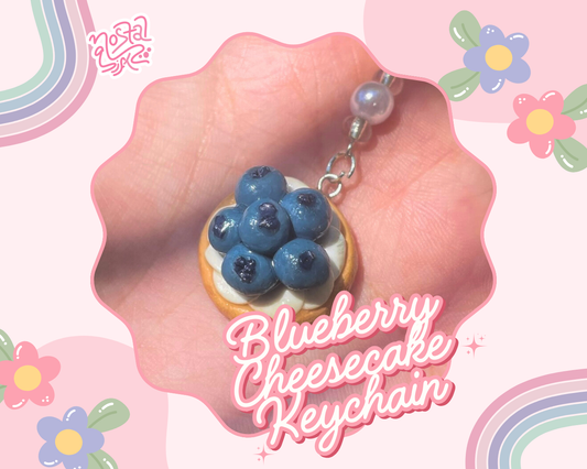 Blueberry Cheesecake Keychain