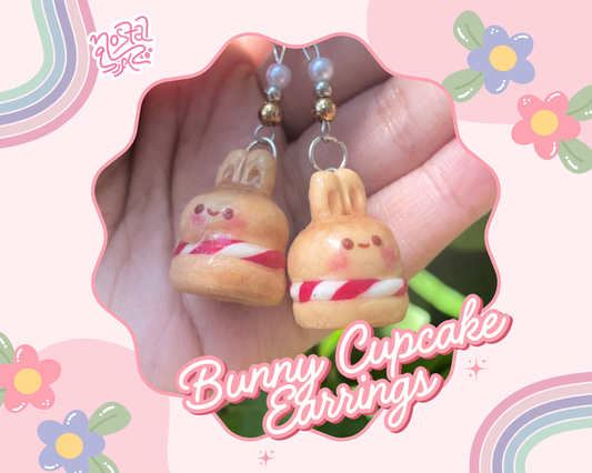 Bunny Cupcake Earrings