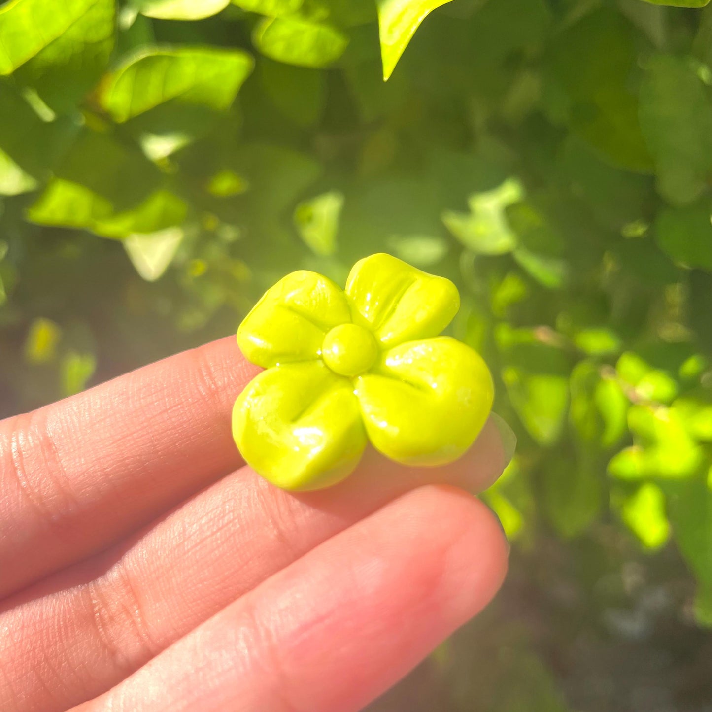 Handmade Clover Pin Cute Green Clover Brooch Lucky Pin Gift Green Pin Gift for Her Gift for Friend Lucky Charm Pin