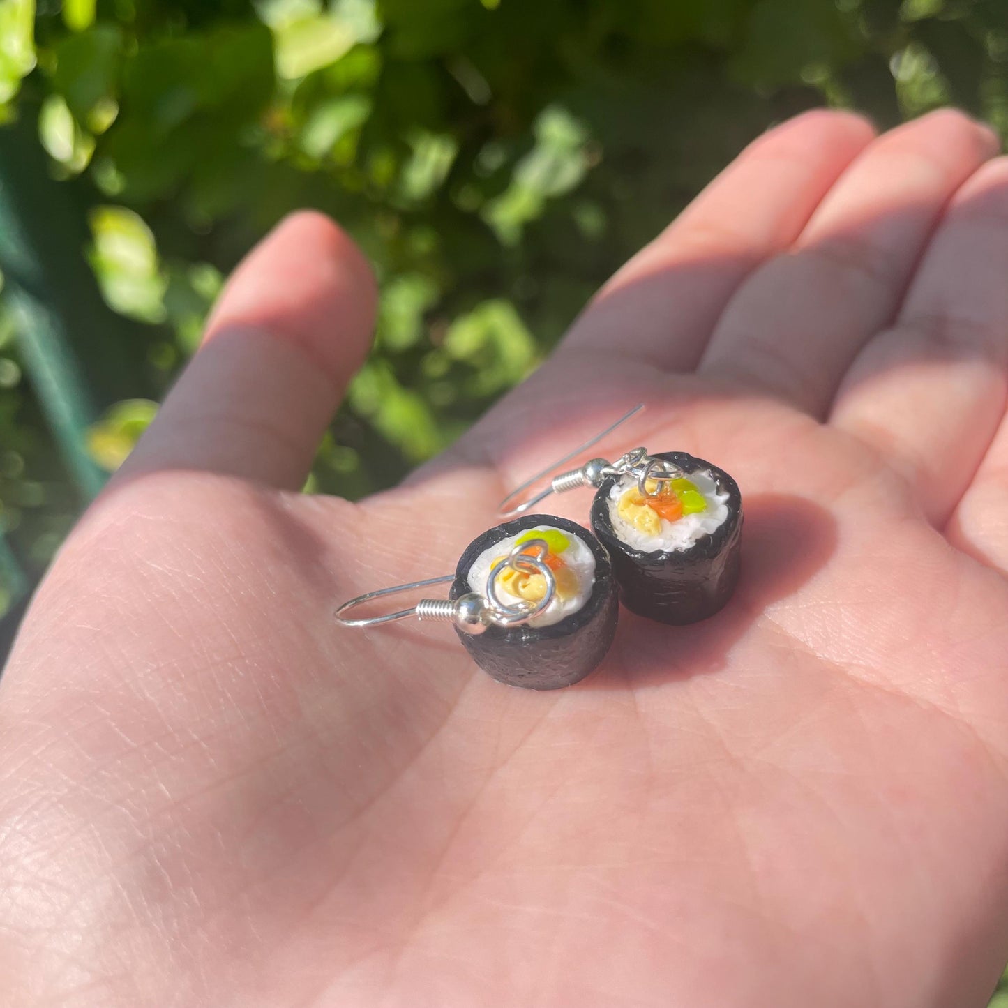 Handmade Sushi Earrings - Cute Polymer Clay Food Jewelry, Kawaii Cute Asian Food Earrings, Gift for Foodies, Women's Earrings