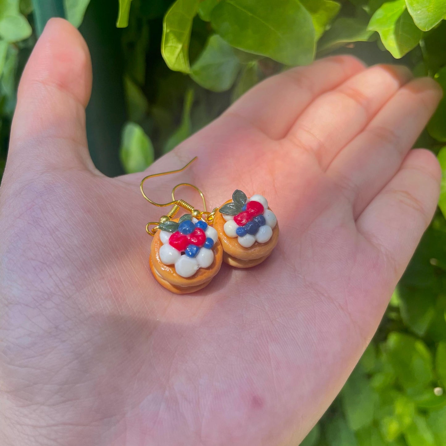 Handmade Cake Berries Earrings Cute Dessert Jewelry Foodie Gifts Fruit Earrings Sweet Treat Earrings for Her